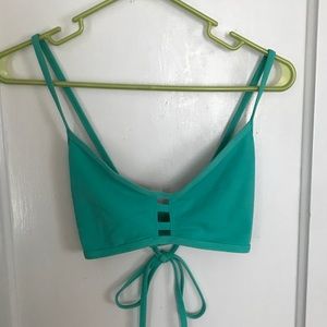 Jolyn swimwear teal bikini top